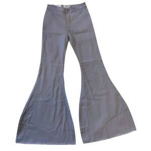 Umgee USA Denim Bell Bottom Jeans Junior's 3 Gray NWT 70s Boho Flare Retro Bell